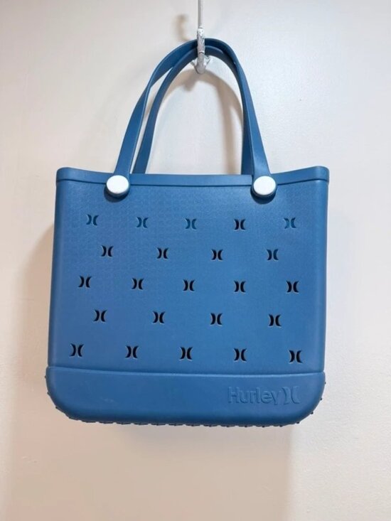 Hurley Handbags - Hurley Tote Beach Bag Blue Rubber Silicone Waterproof